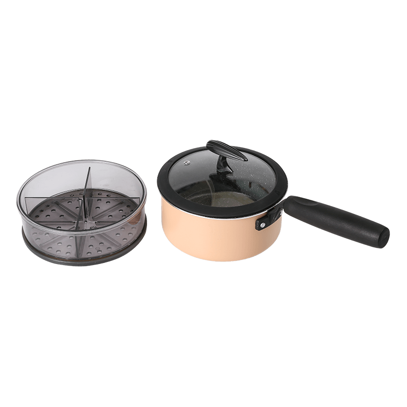 JX-PST31 8-piece non-stick marble coating pressed cookware set