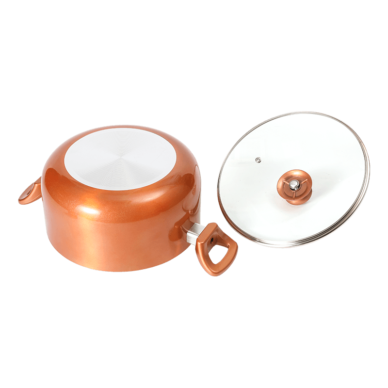 JX-PST50 9-piece BPA-free ceramic coating aluminum nonstick cookware set with bakelite handles